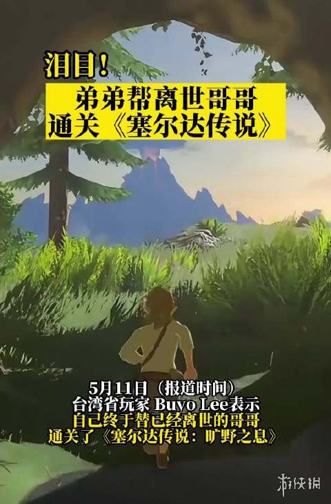 泪目！弟弟帮离世哥哥通关《塞尔达旷野之息》