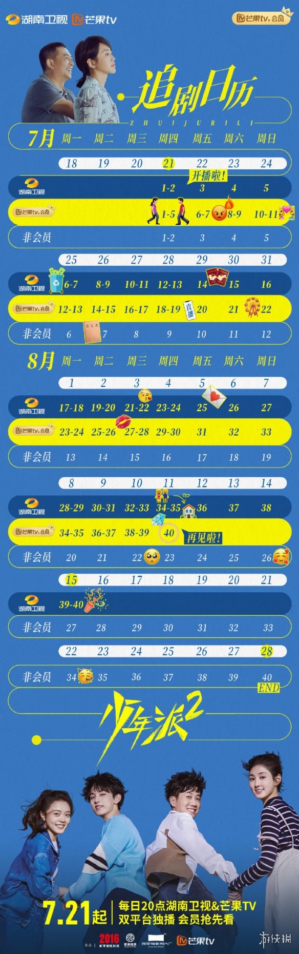 少年派2一共多少集 少年派2电视剧集数介绍